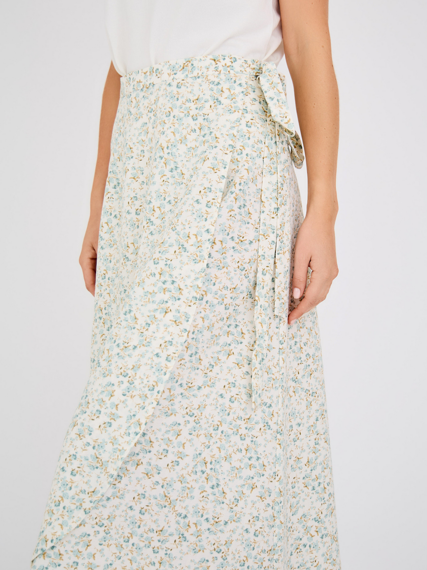 Peony wrap skirt
