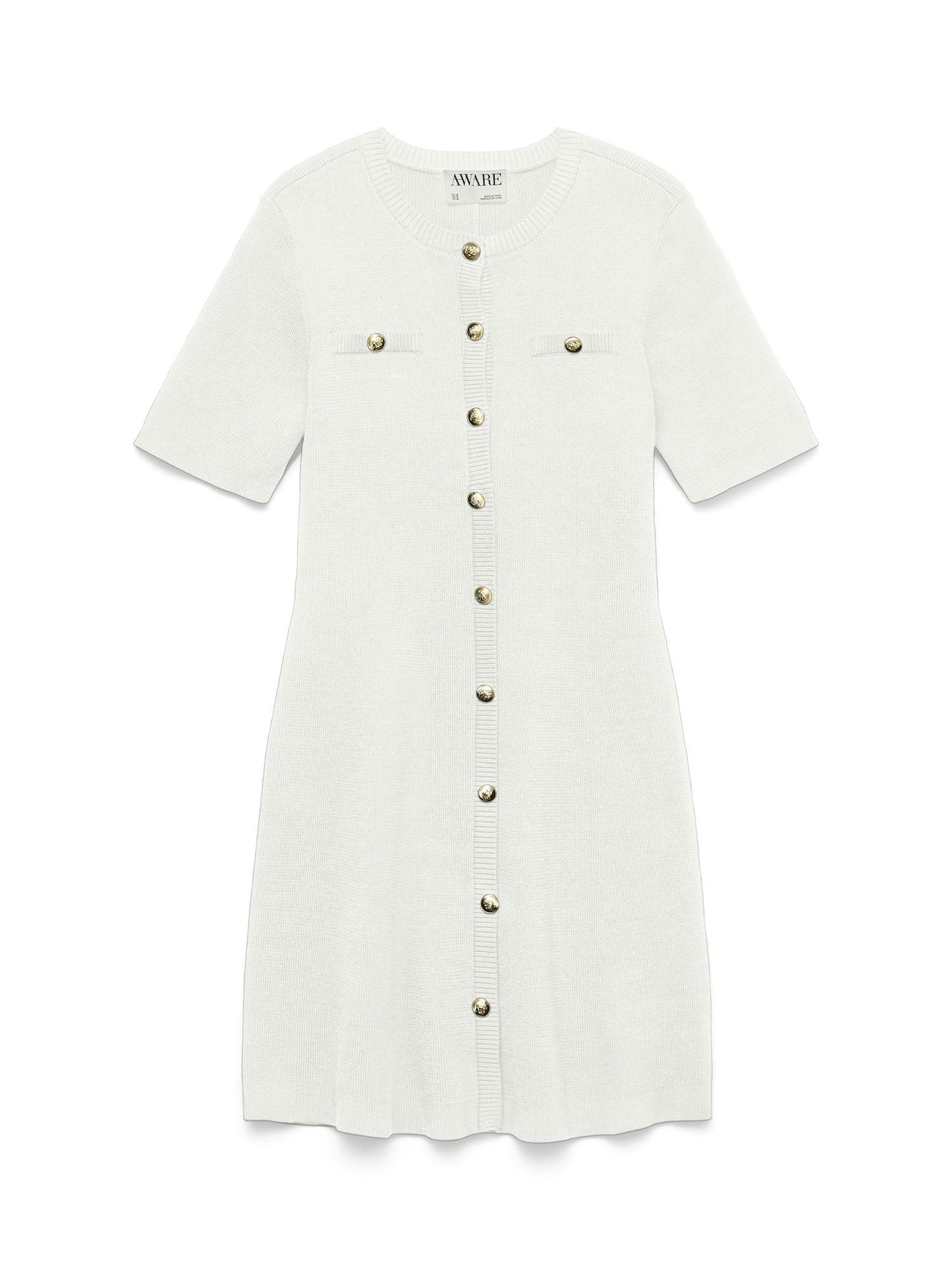Picco 2/4 o-neck short knit dress