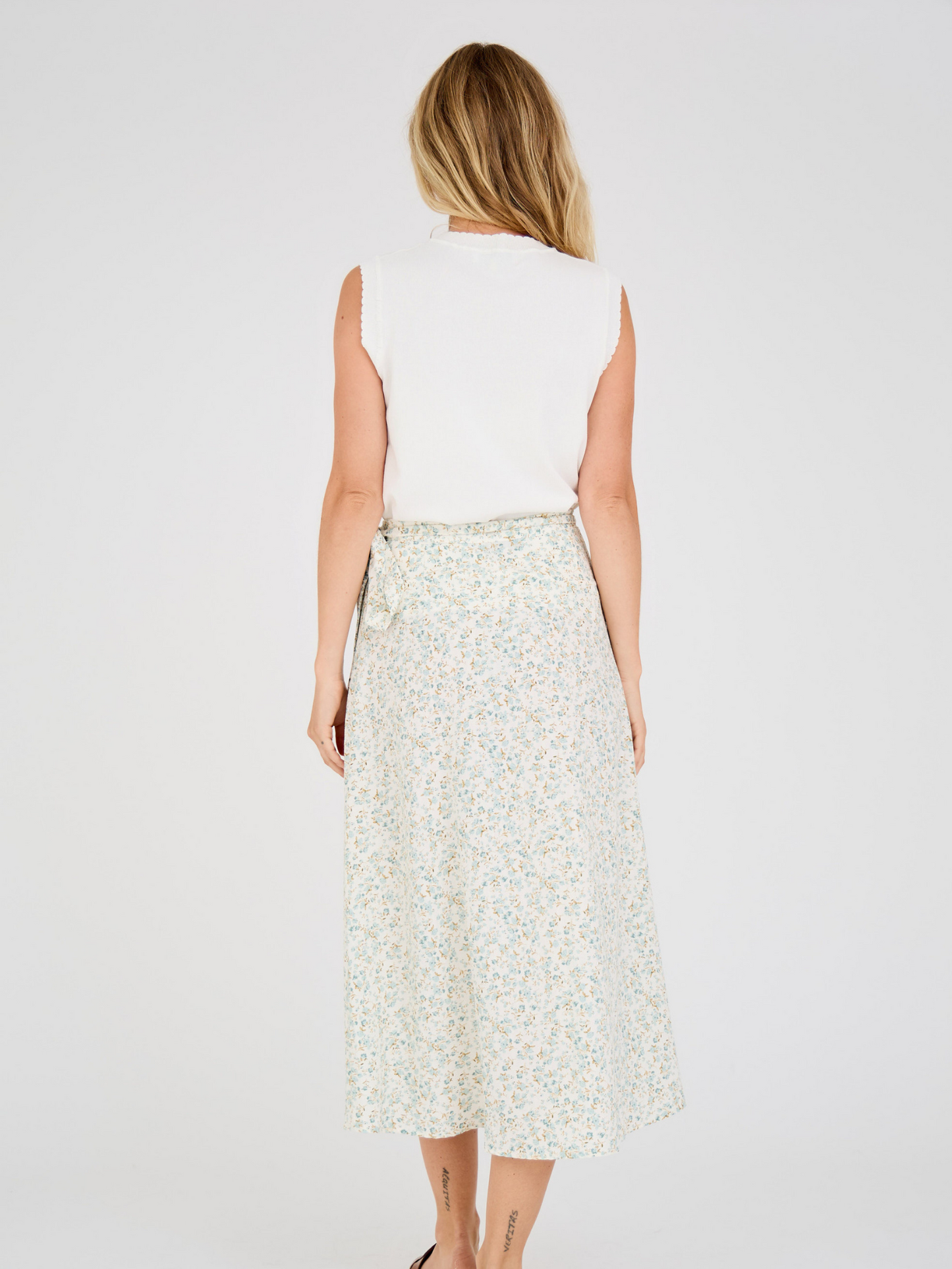 Peony wrap skirt