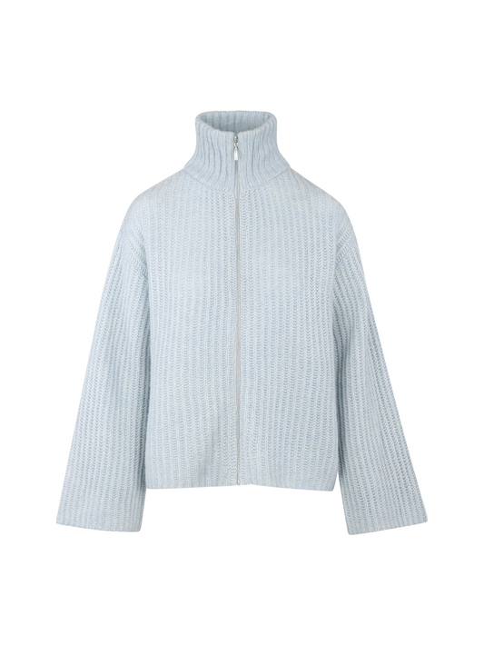 Majken zip wool cardigan