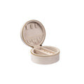 Velvet jewellery box round
