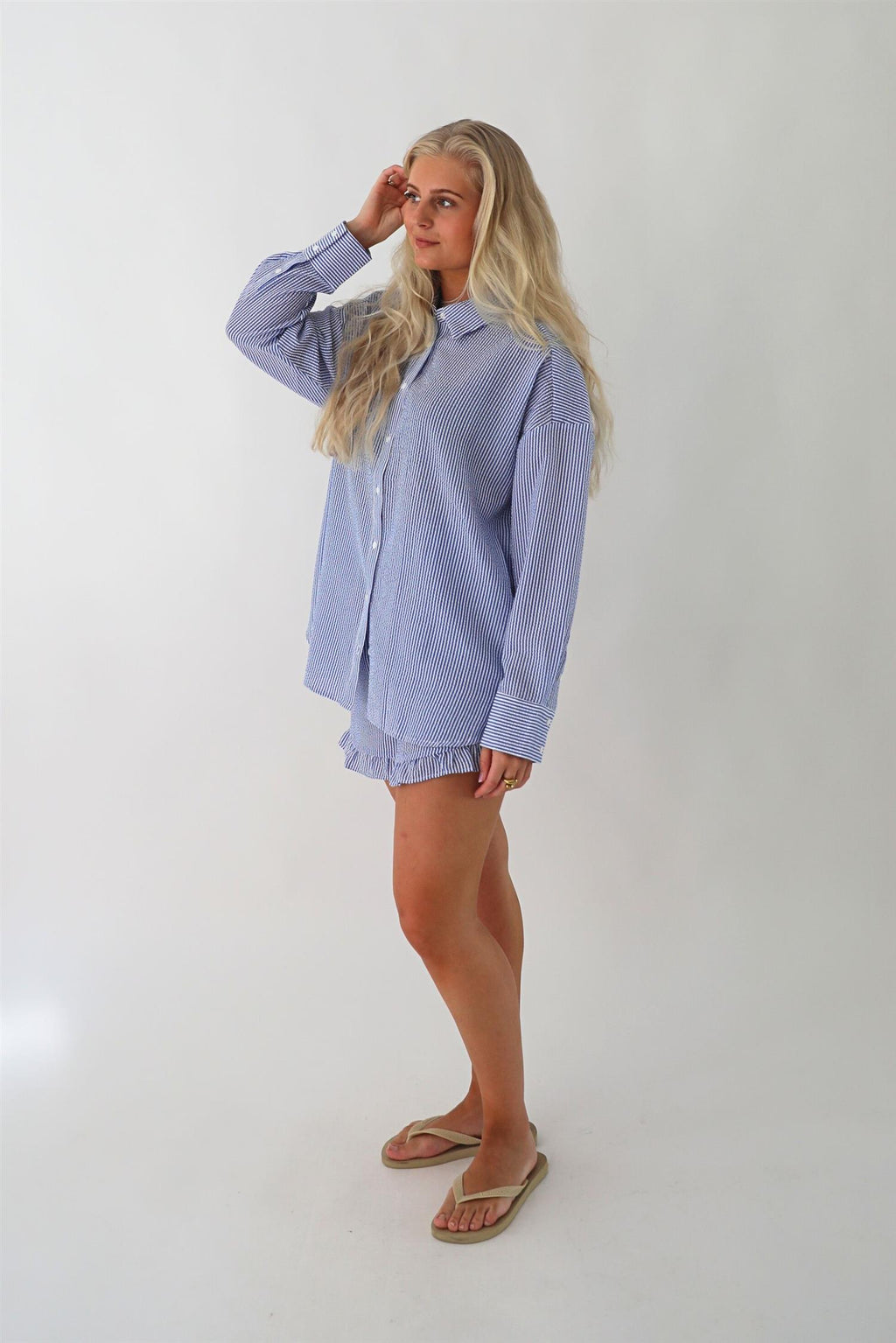 Sonja shirt - Navy/ white