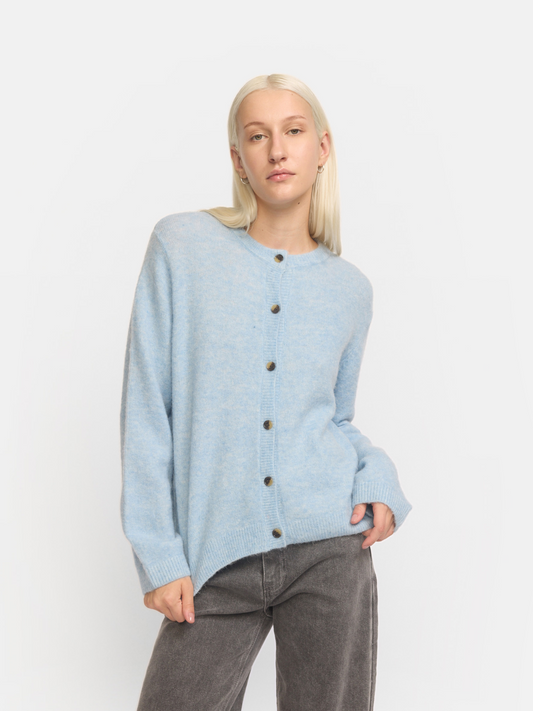 Allison O-neck knit cardigan