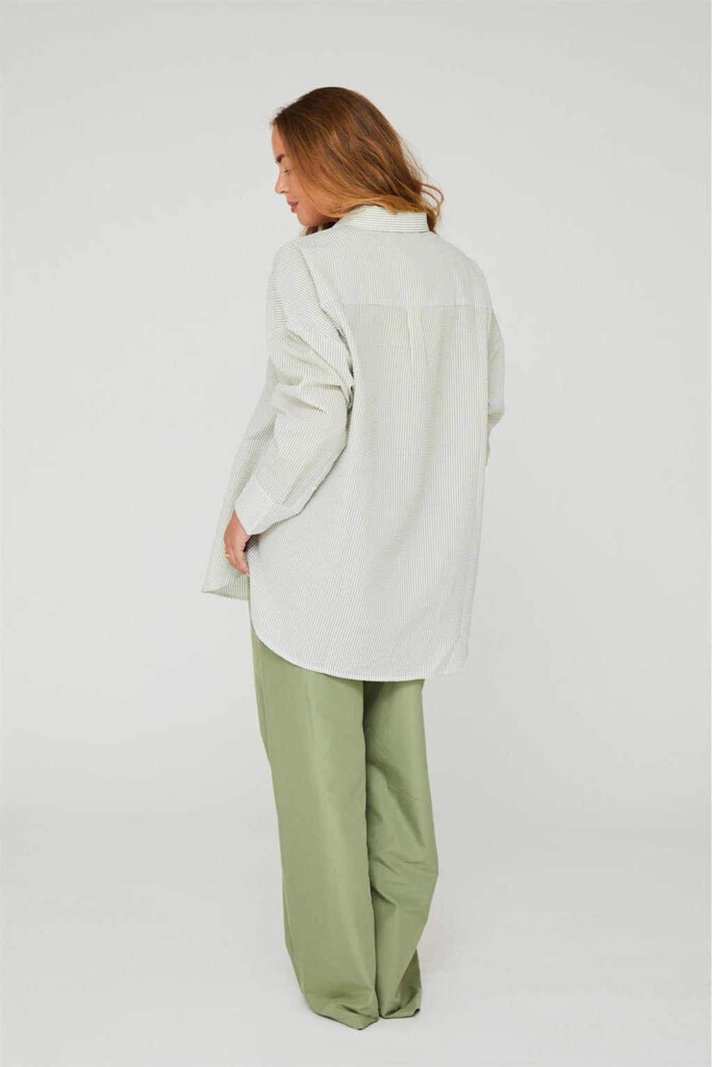 Sonja shirt - White/ green