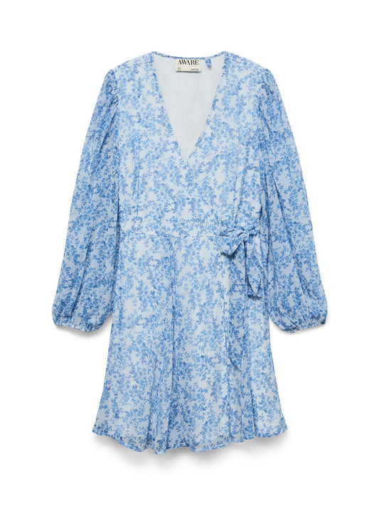 Audora short wrap dress