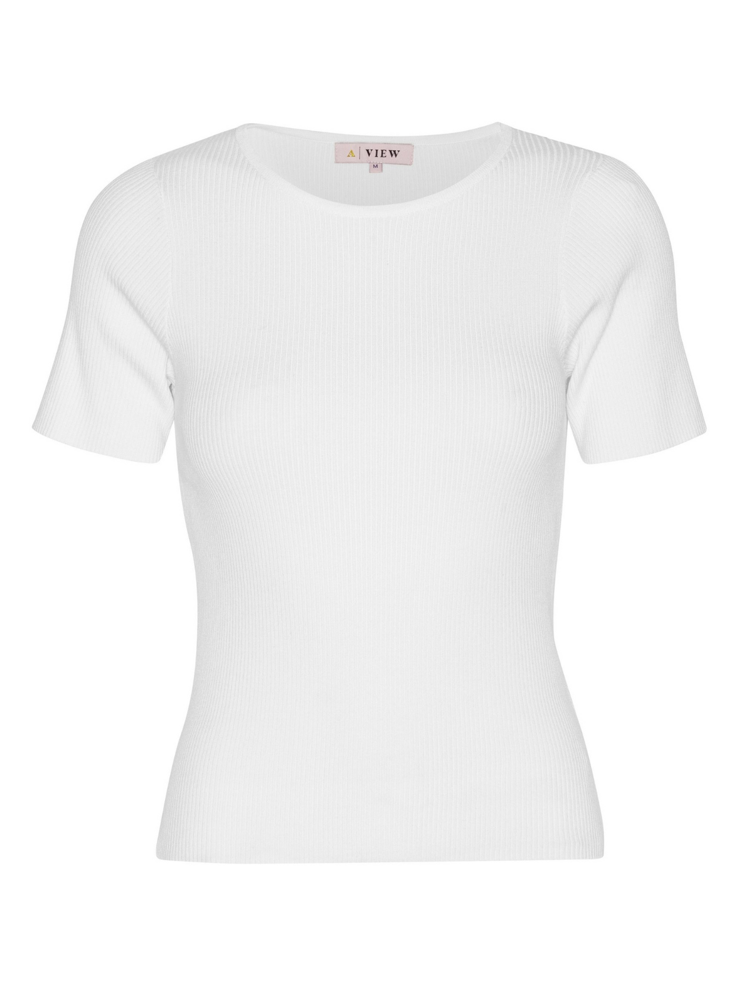 Rib knit short sleeve