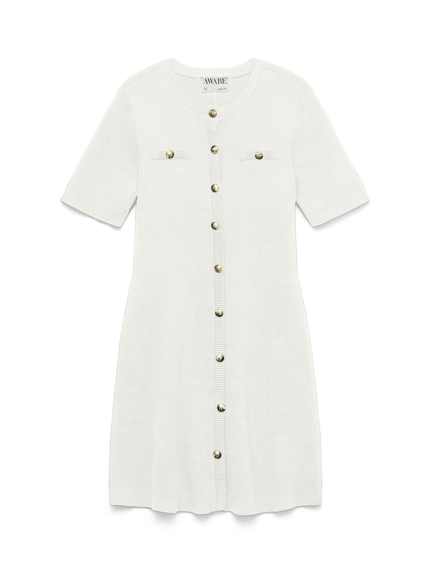 Picco 2/4 o-neck short knit dress