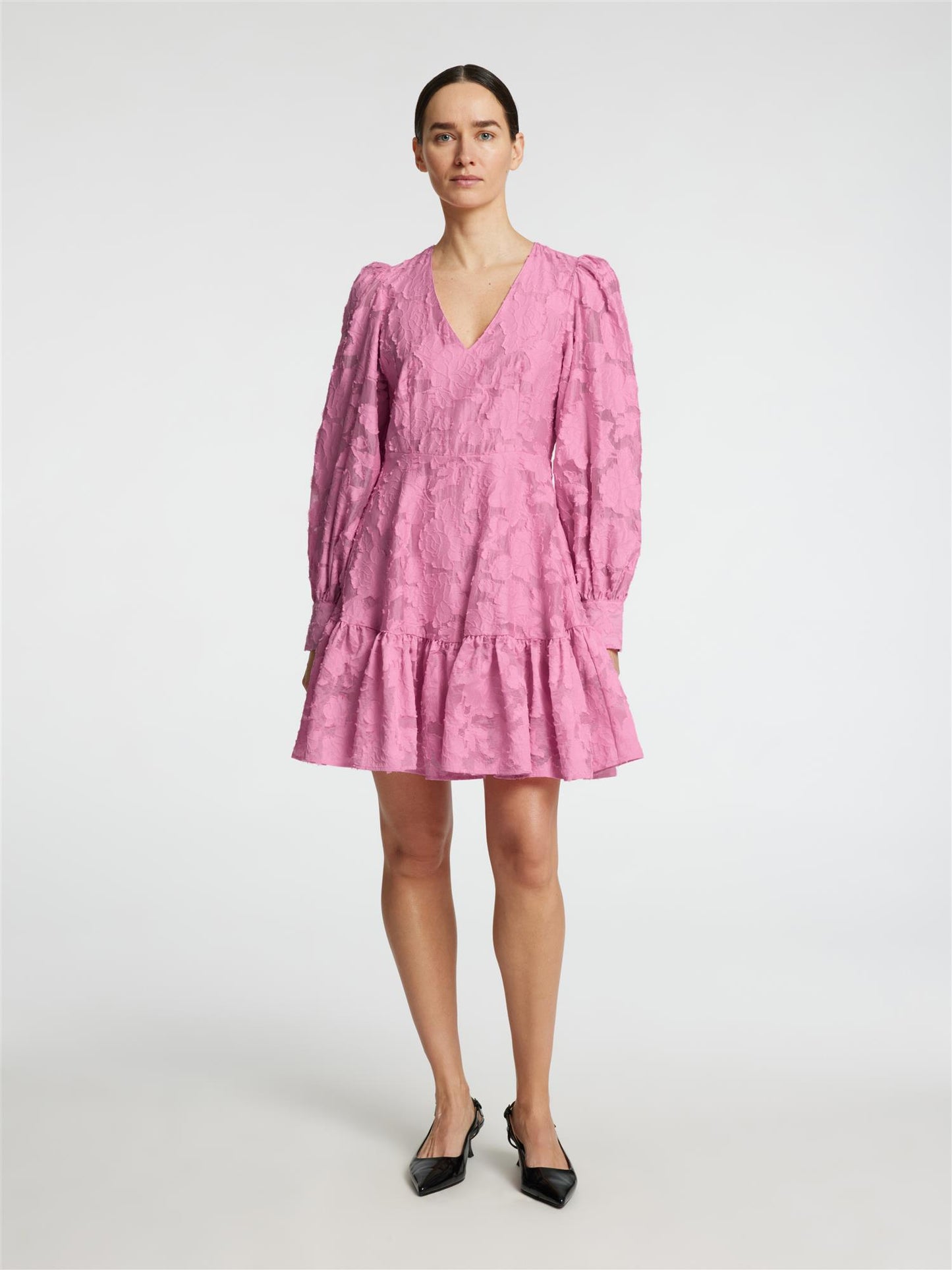 Callie-Sadie short V-neck dress