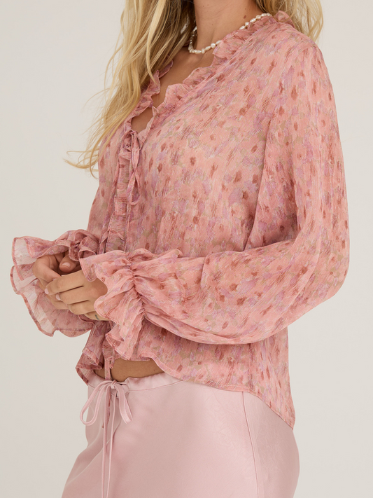 Flounce blouse