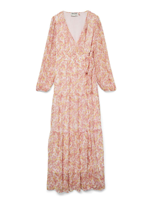 Audora long wrap dress