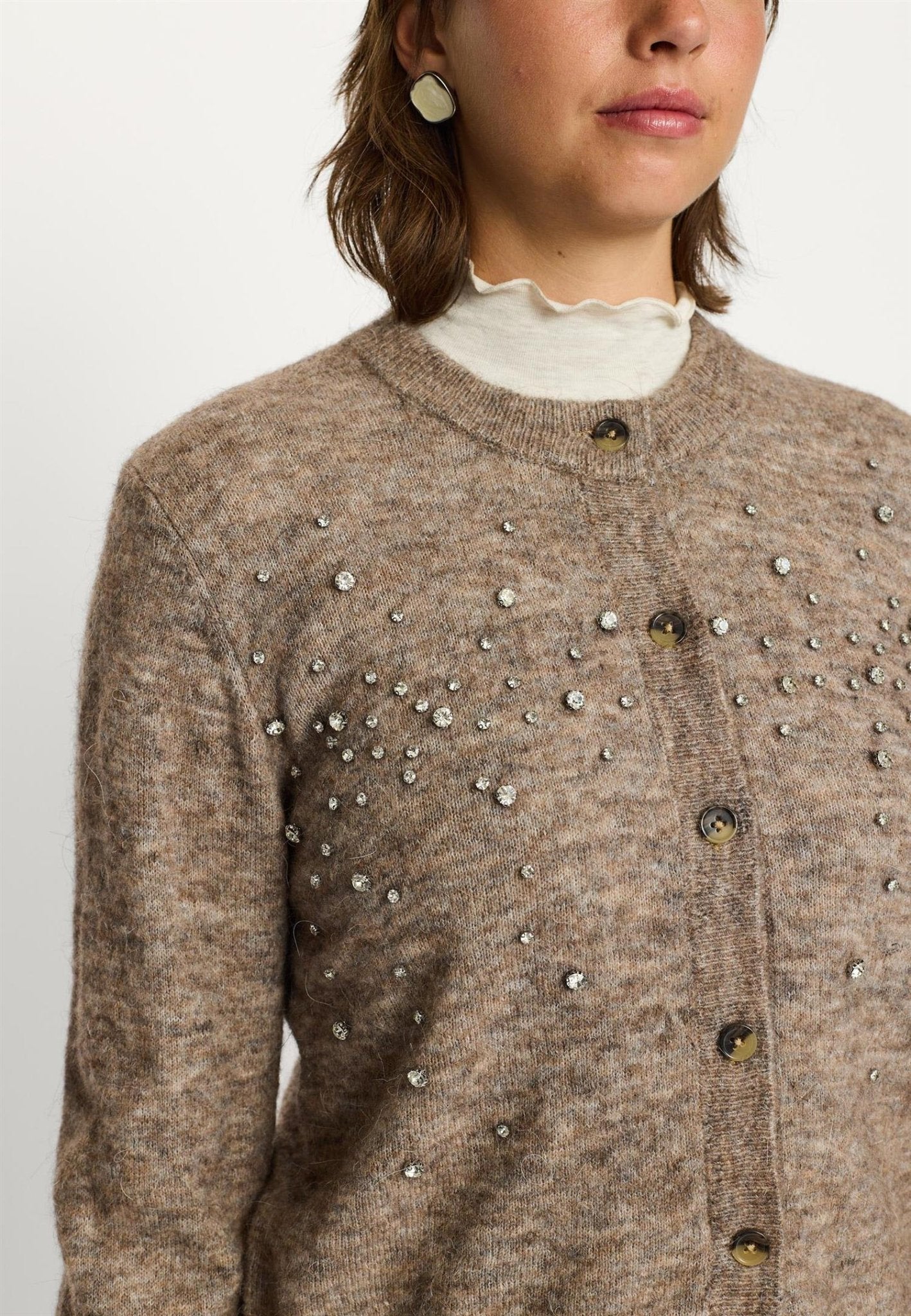 Allison jewel knit cardigan - novalieshop