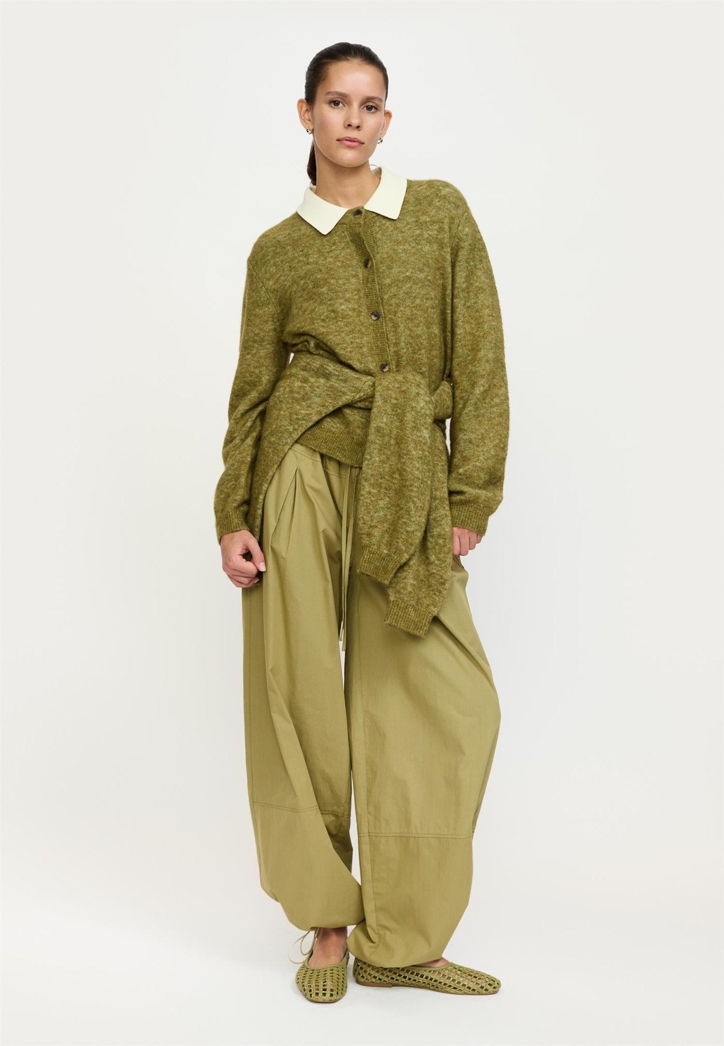 Allison O - neck knit cardigan - novalieshop