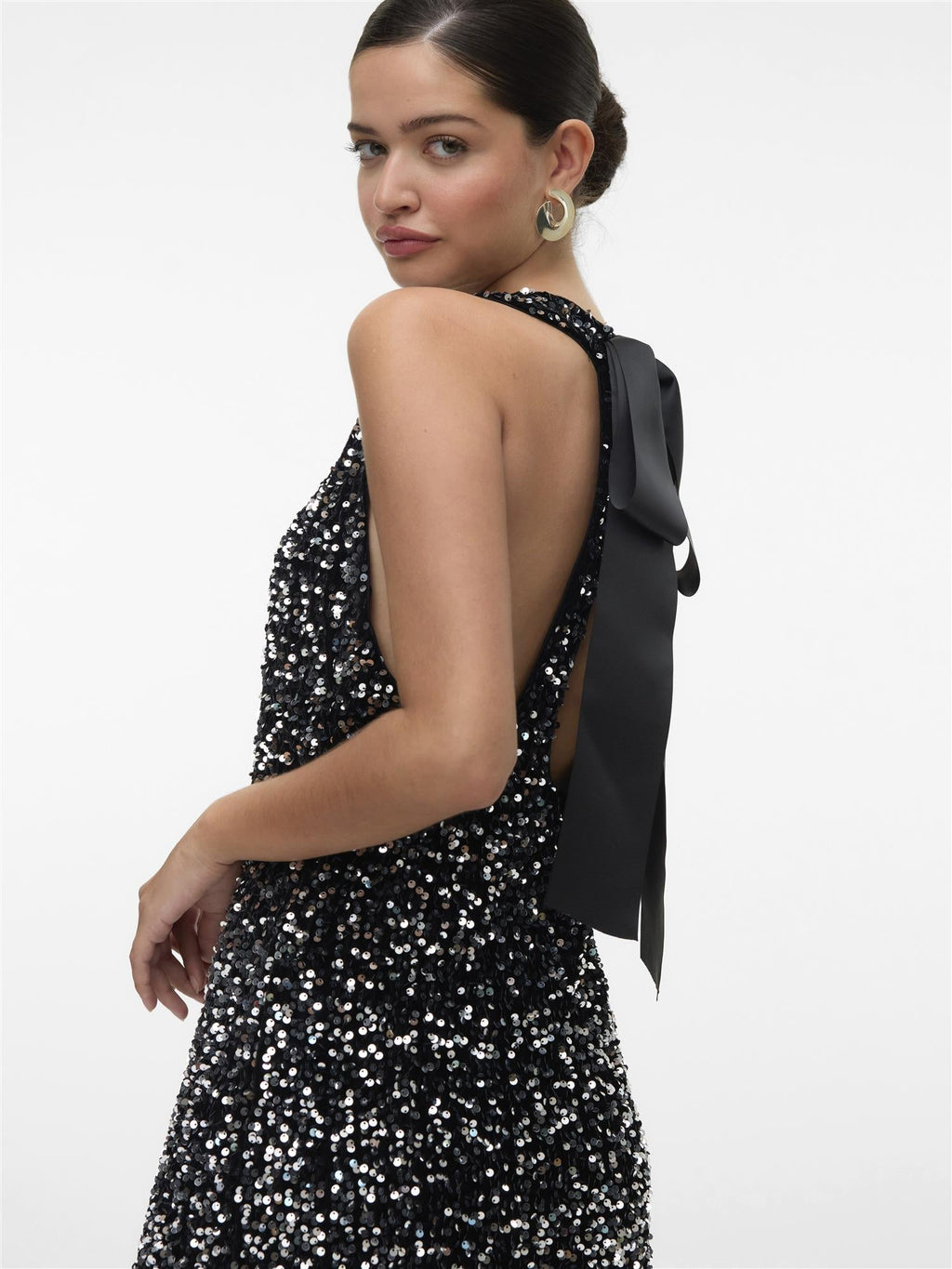 Bella o - neck short dress - novalieshop