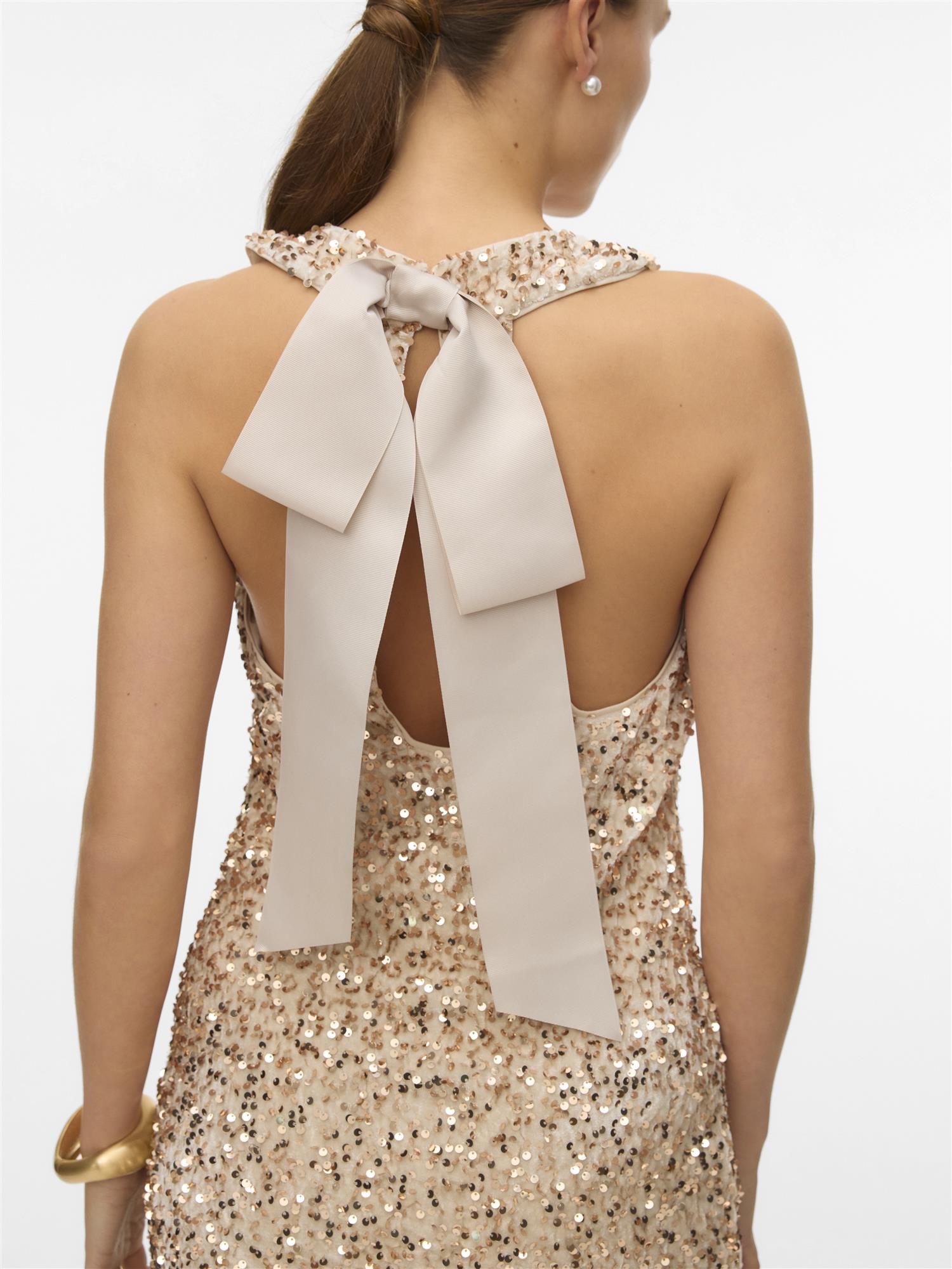 Bella o - neck short dress - novalieshop