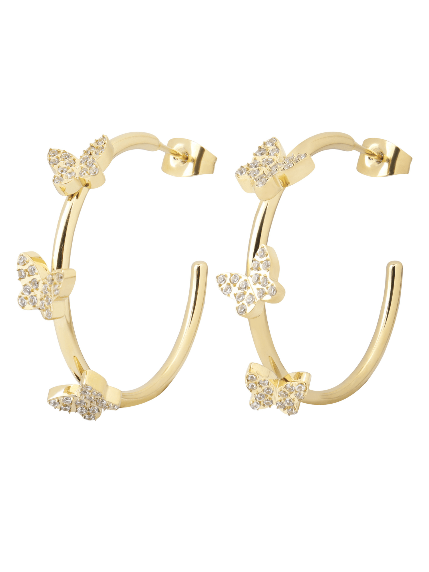 Butterfly Creole W/Crystals - novalieshop