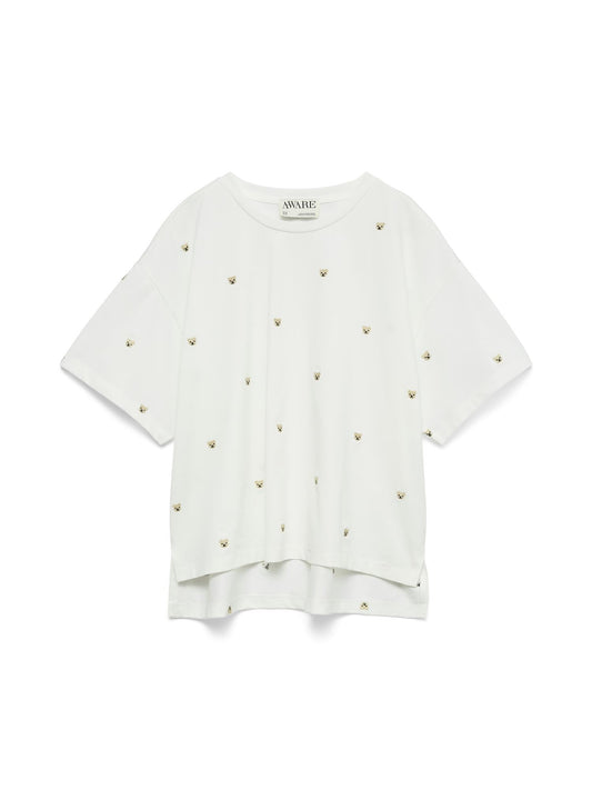 Zora o-neck embroidery t-shirt
