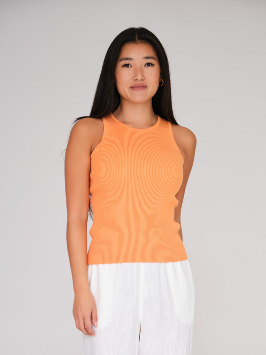Rib knit tank top
