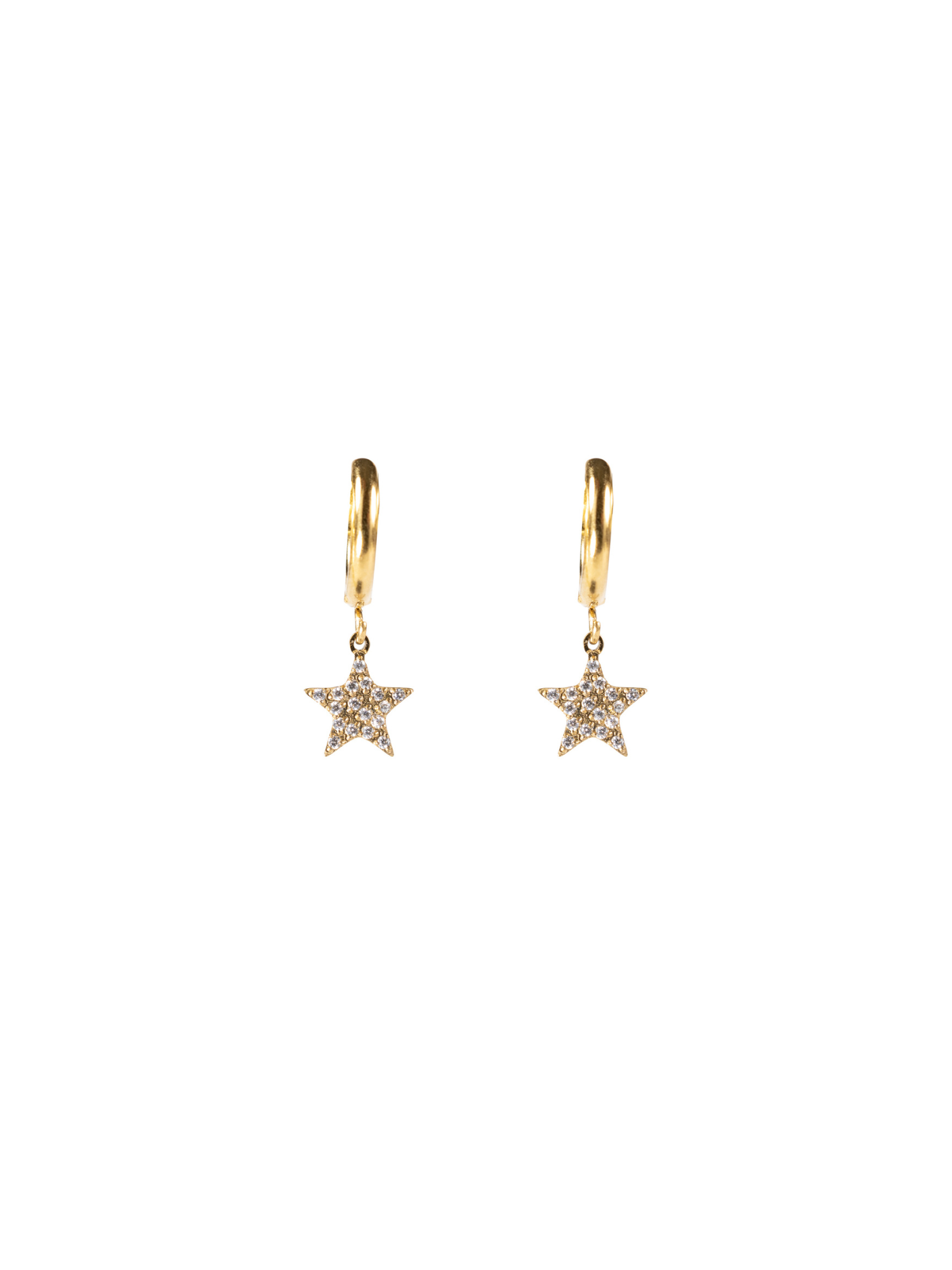 Star hoop w/ crystal