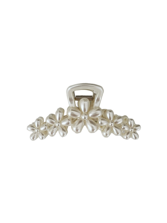 Pearl Hair Claw Floral