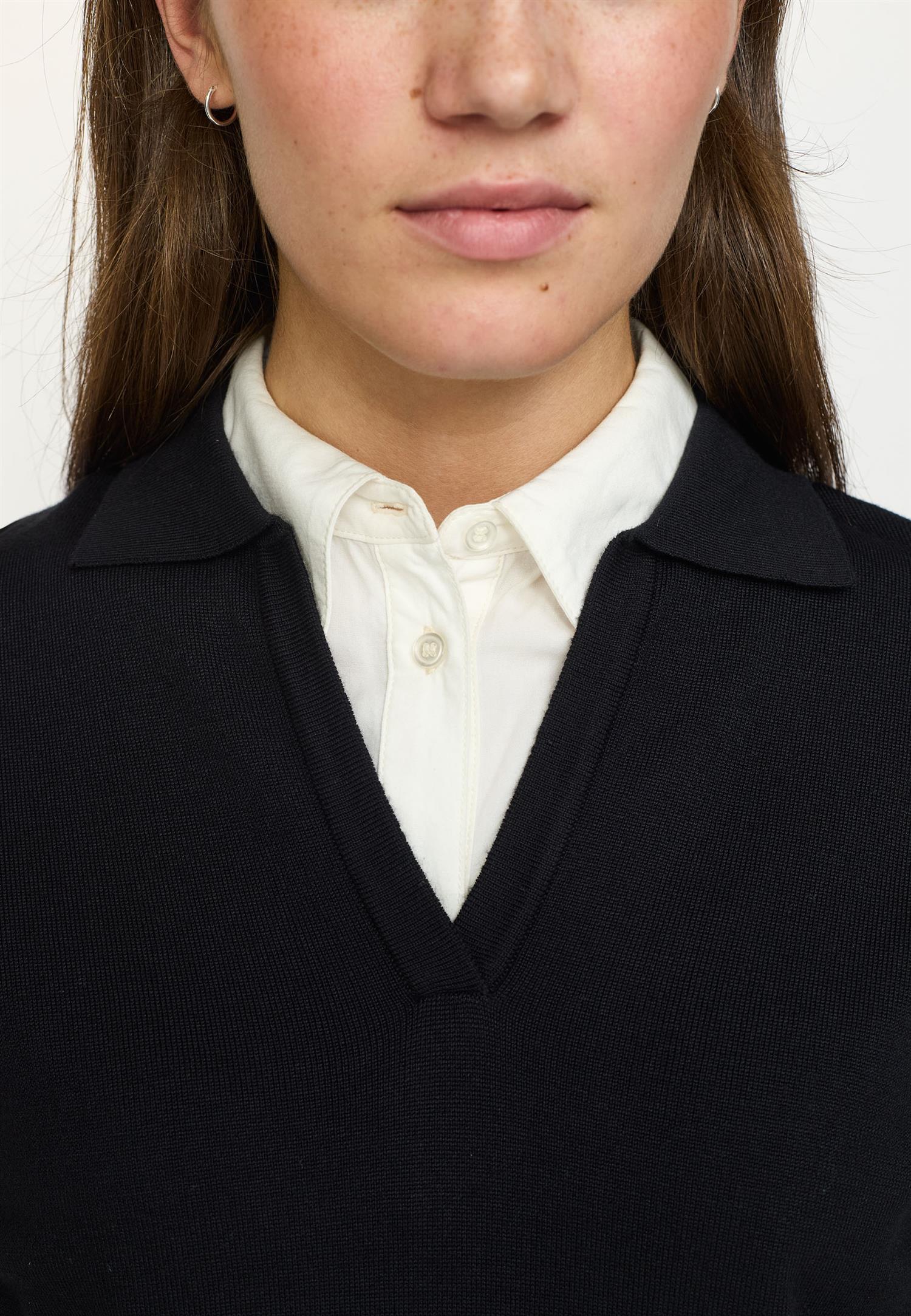 Parker polo v-neck knit