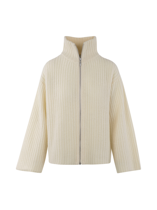 Majken zip  wool cardigan