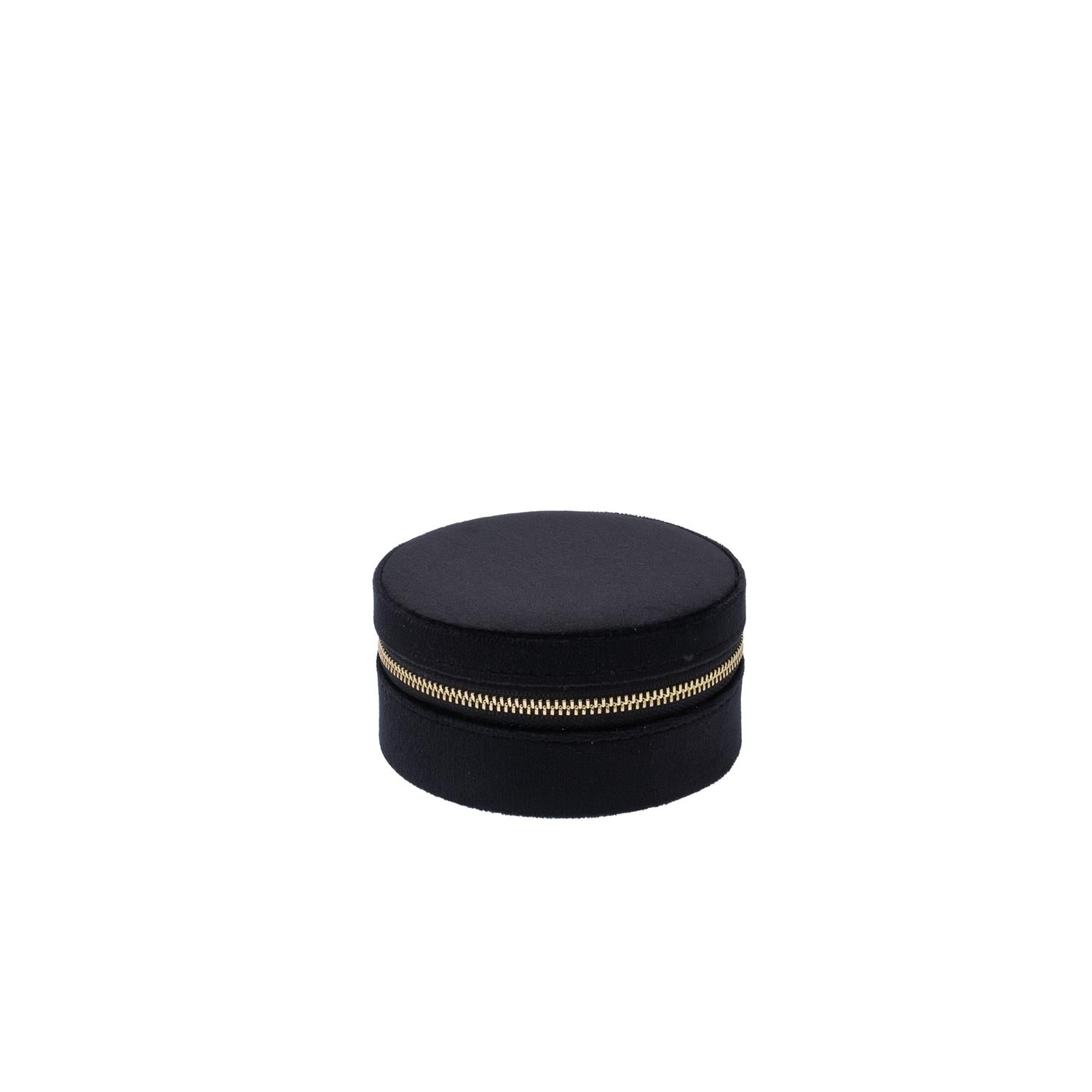 Velvet jewellery box round