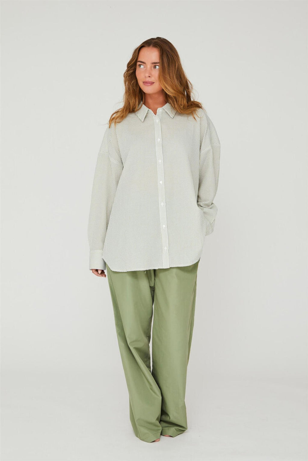 Sonja shirt - White/ green