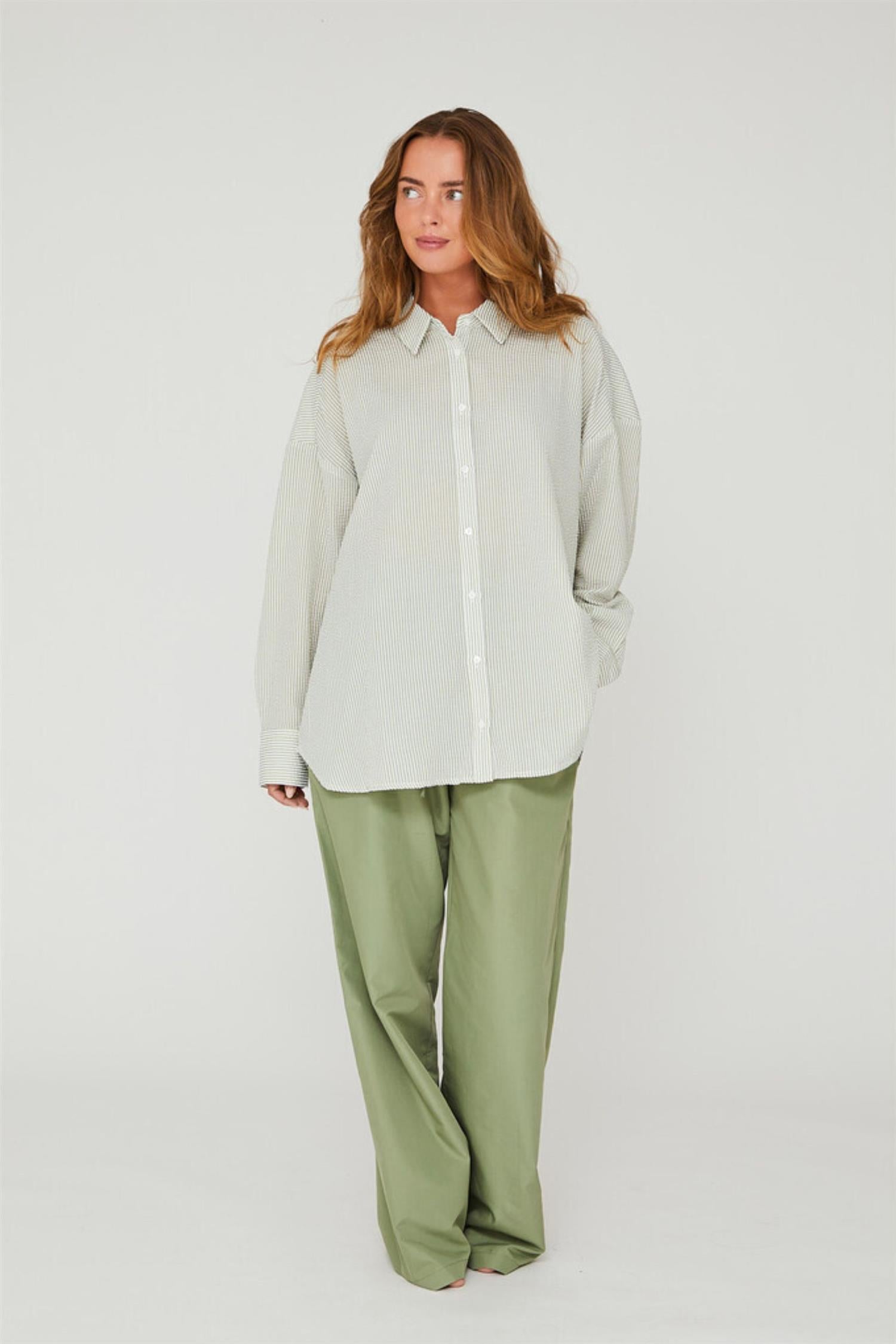 Sonja shirt - White/ green