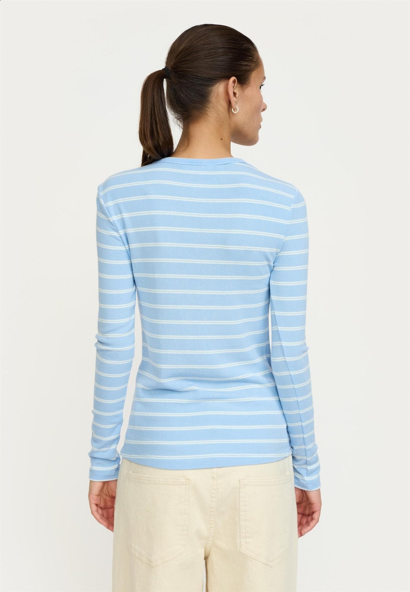 Fenja stripe o - neck top - novalieshop