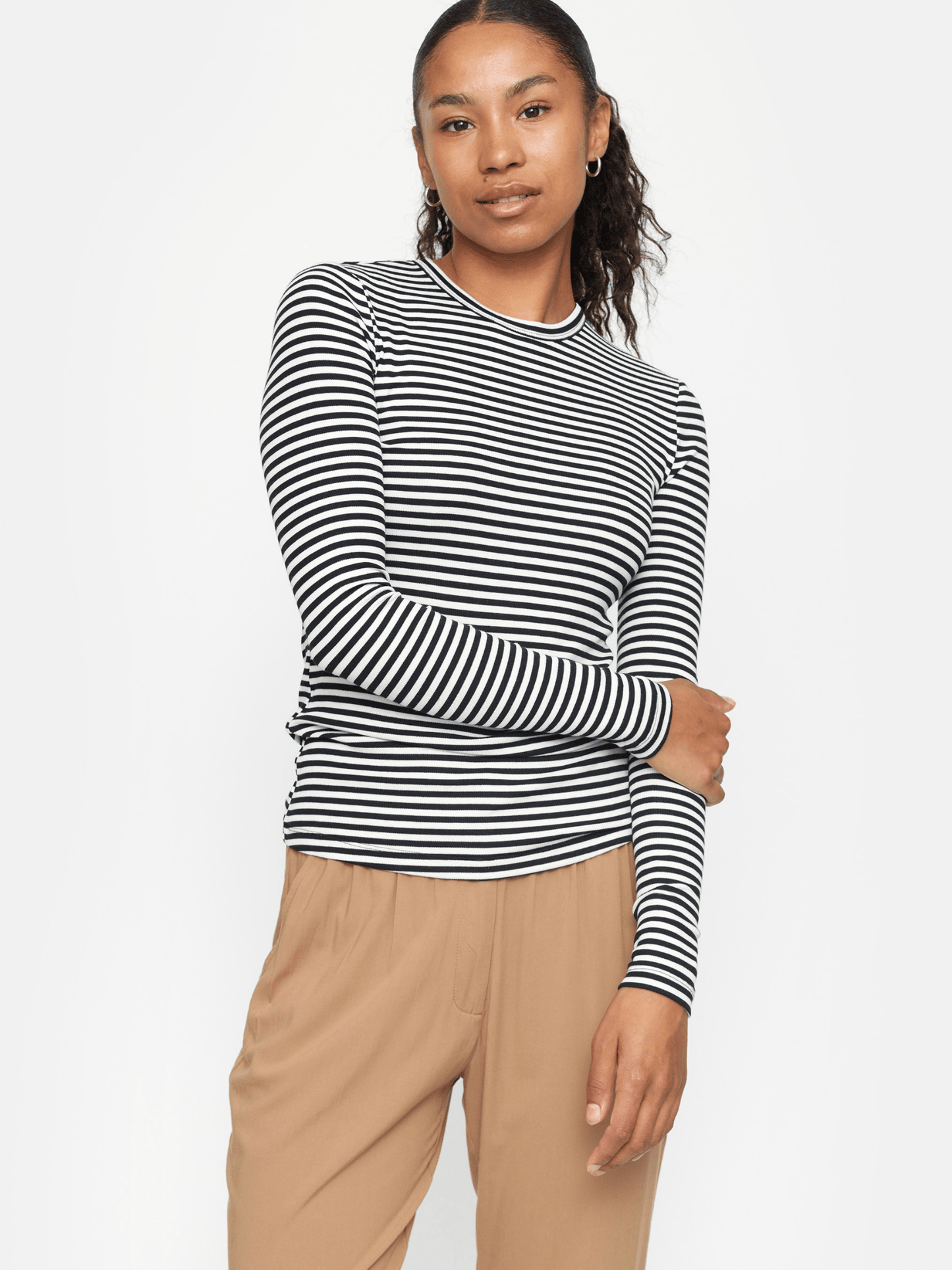 Fenja stripe o - neck top - novalieshop