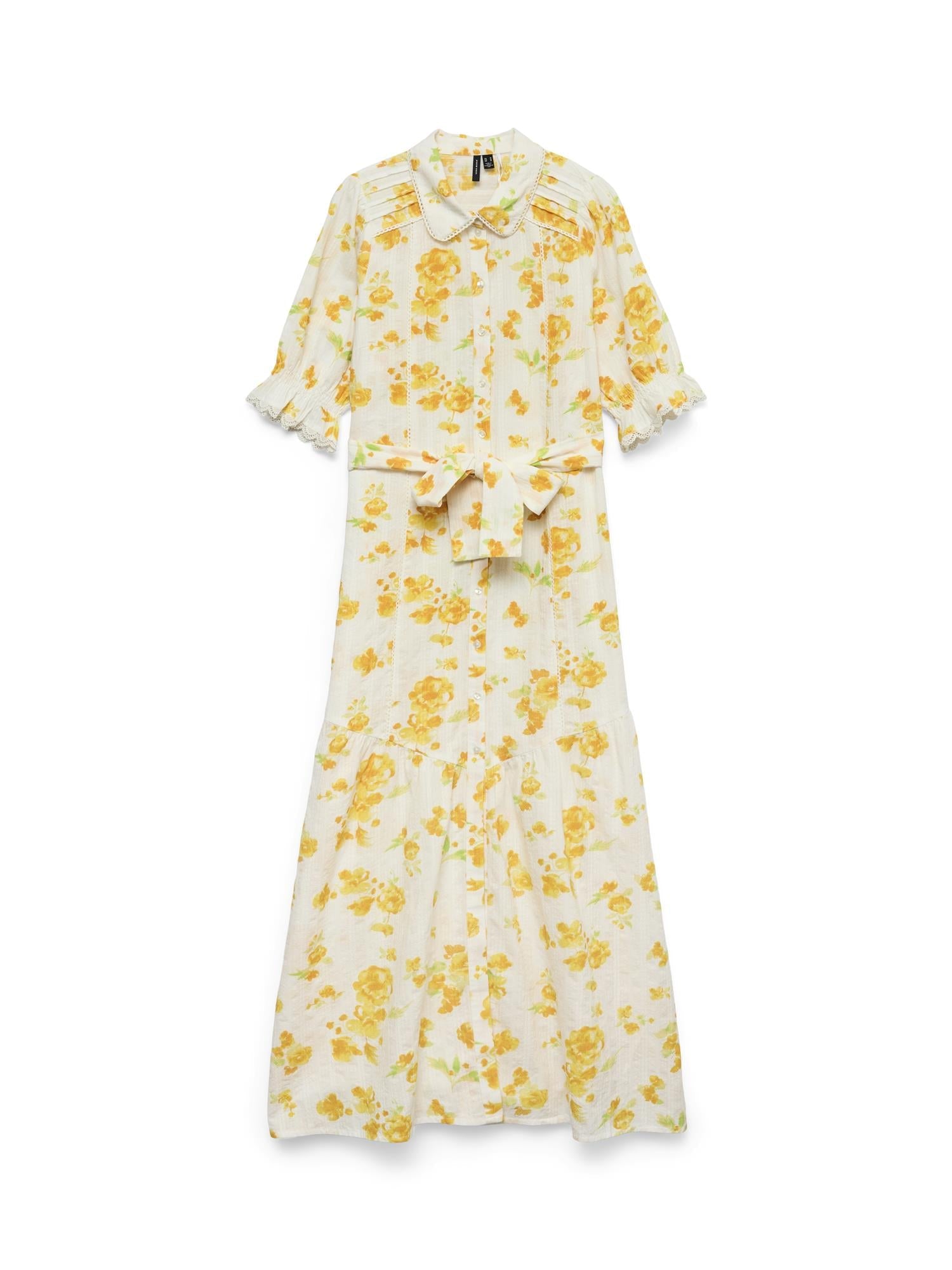 Gry 2/4 detai lace maxi dress - novalieshop