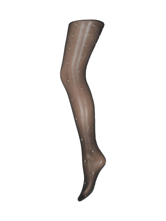 Hype tights heart - gold - novalieshop
