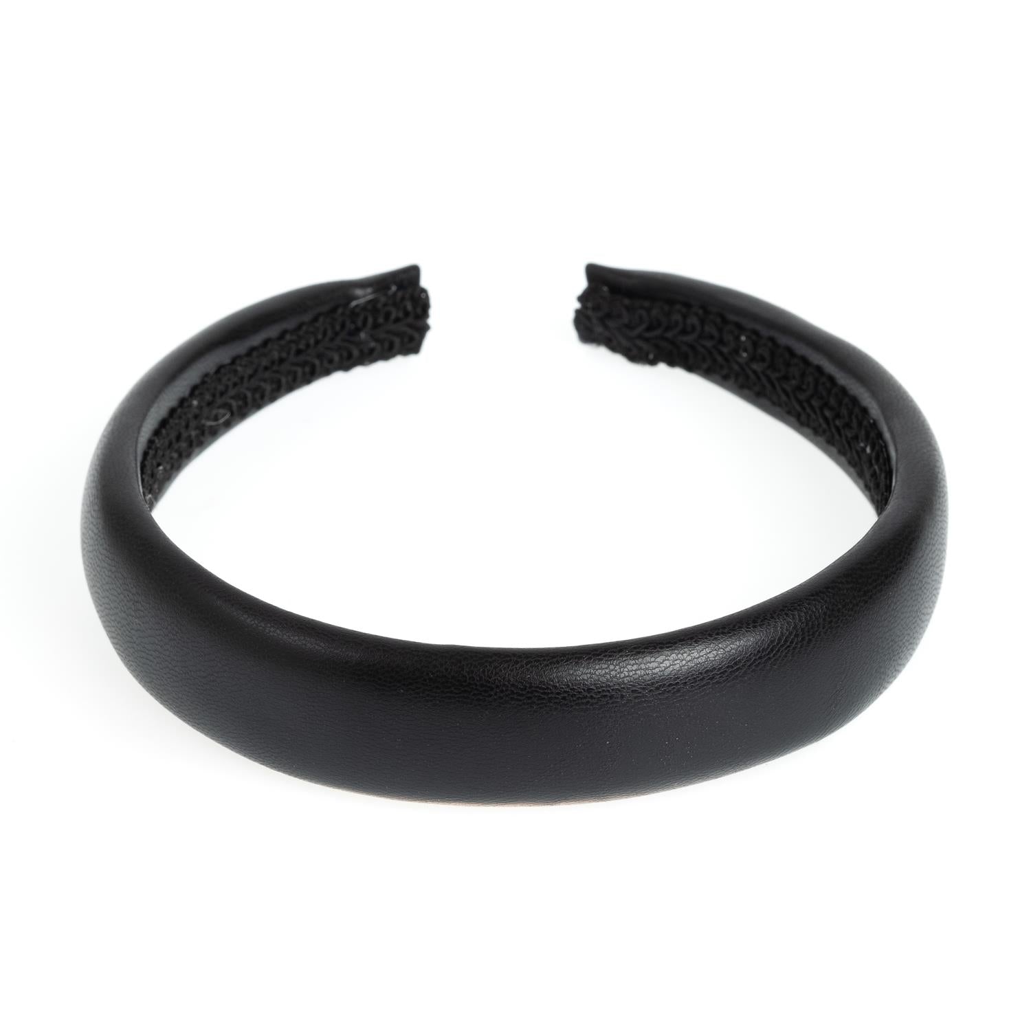 Leather hairband broad - novalieshop