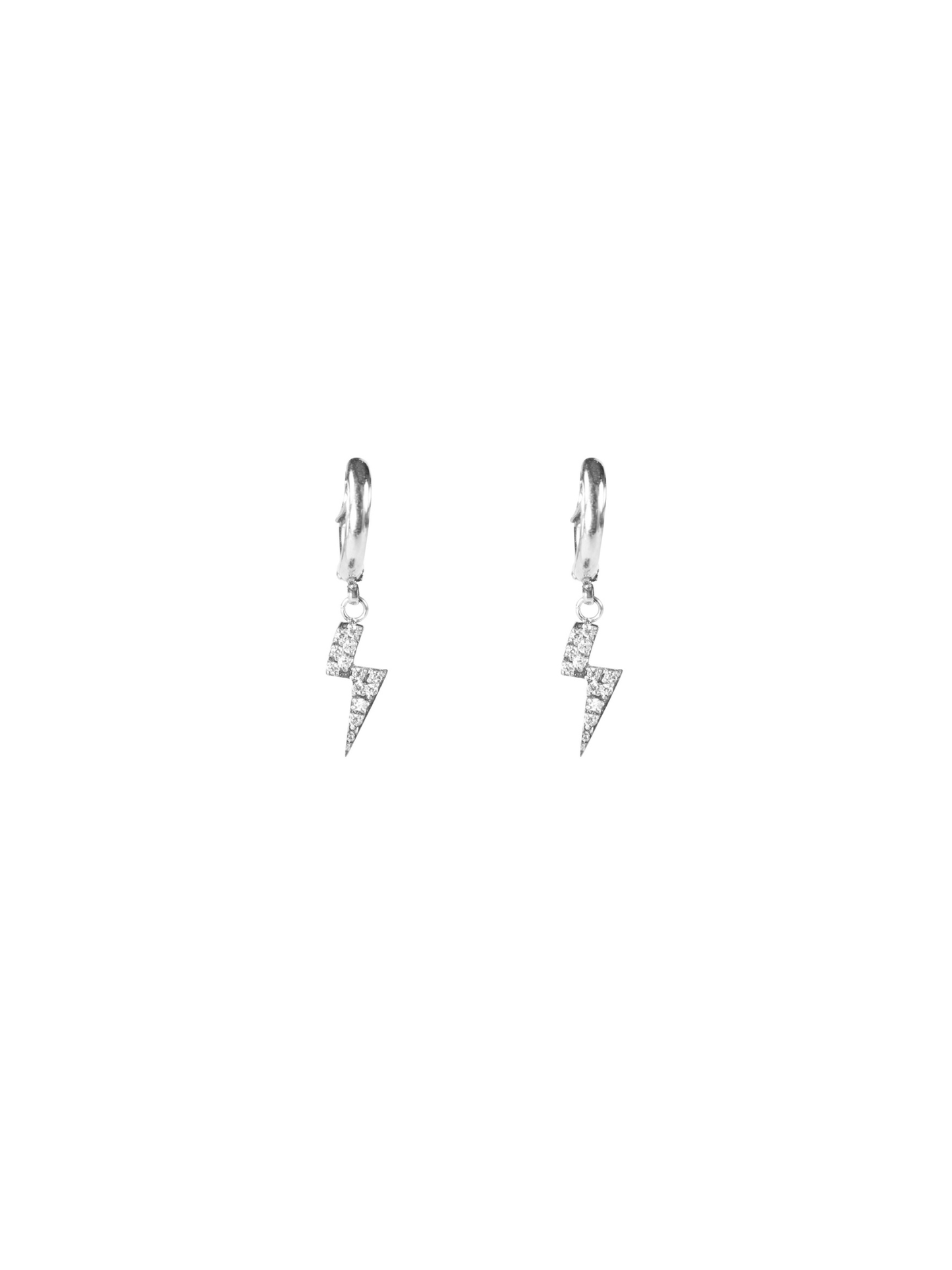 Lightning hoop w/ crystal - novalieshop