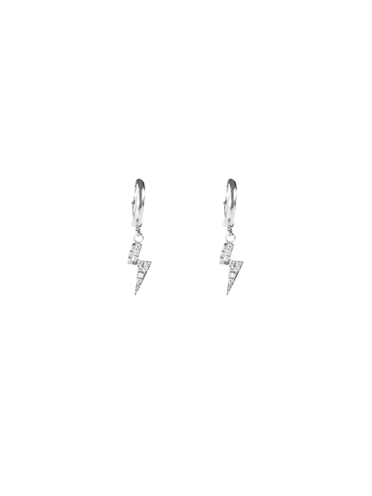 Lightning hoop w/ crystal - novalieshop