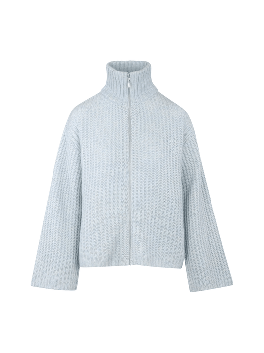 Majken zip wool cardigan - novalieshop