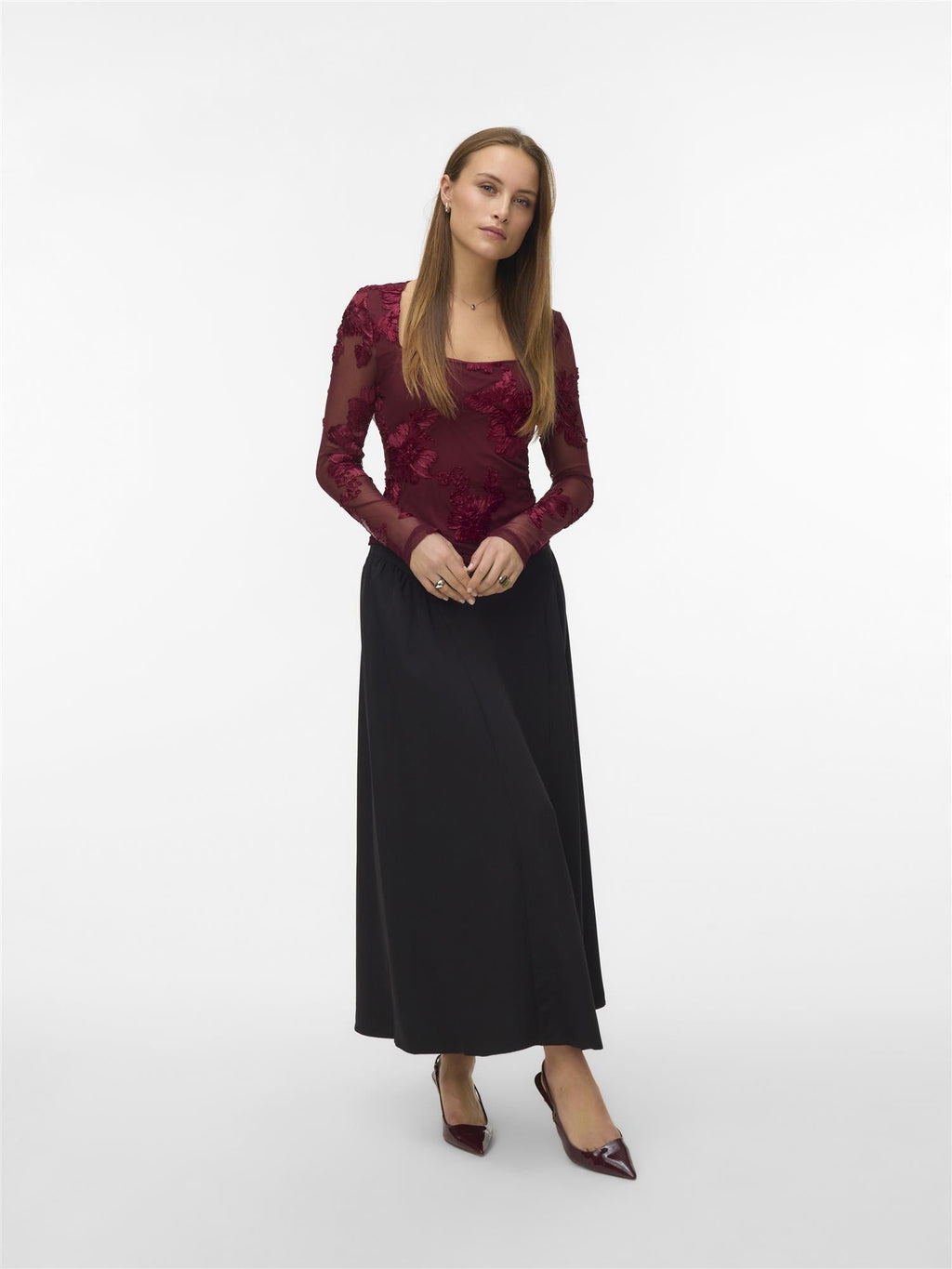 Mila square neck top - novalieshop