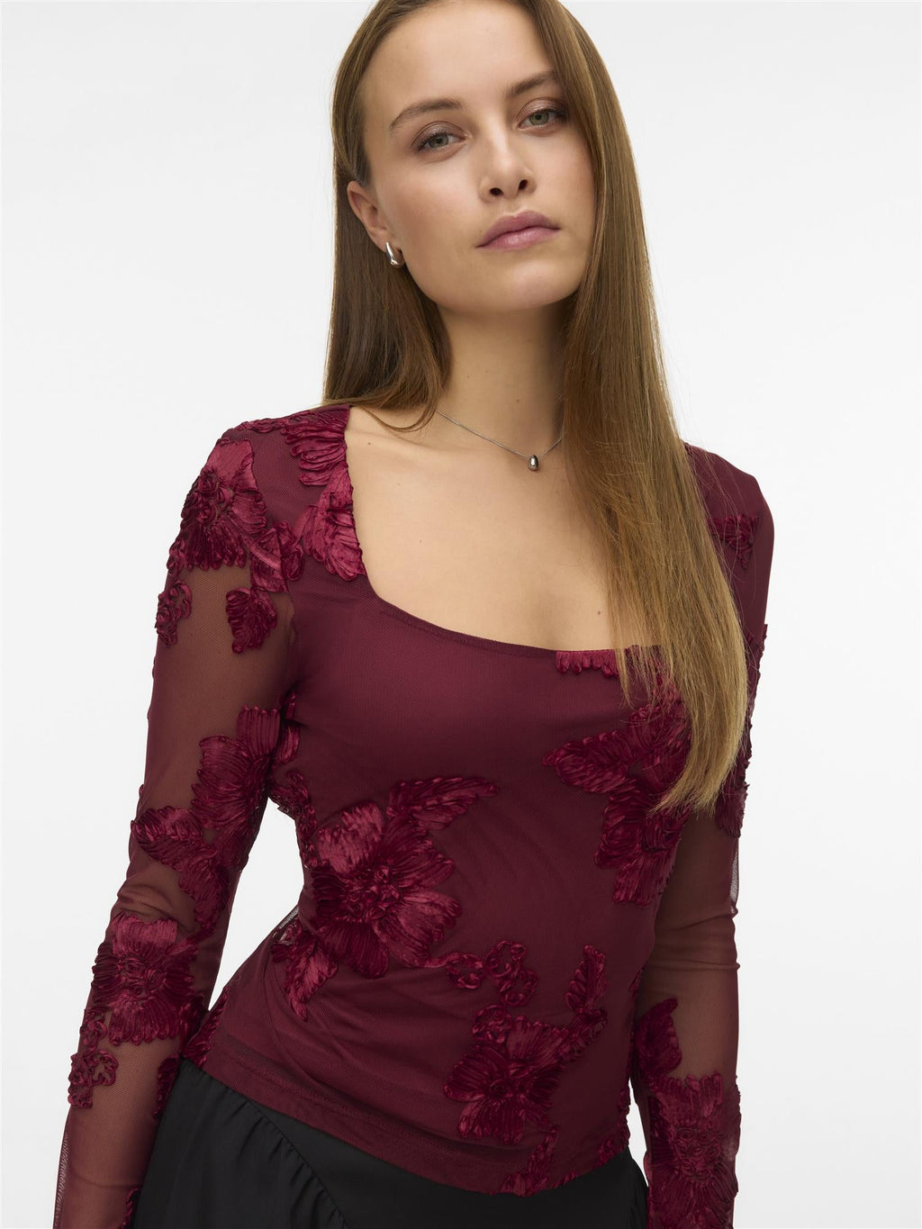 Mila square neck top - novalieshop