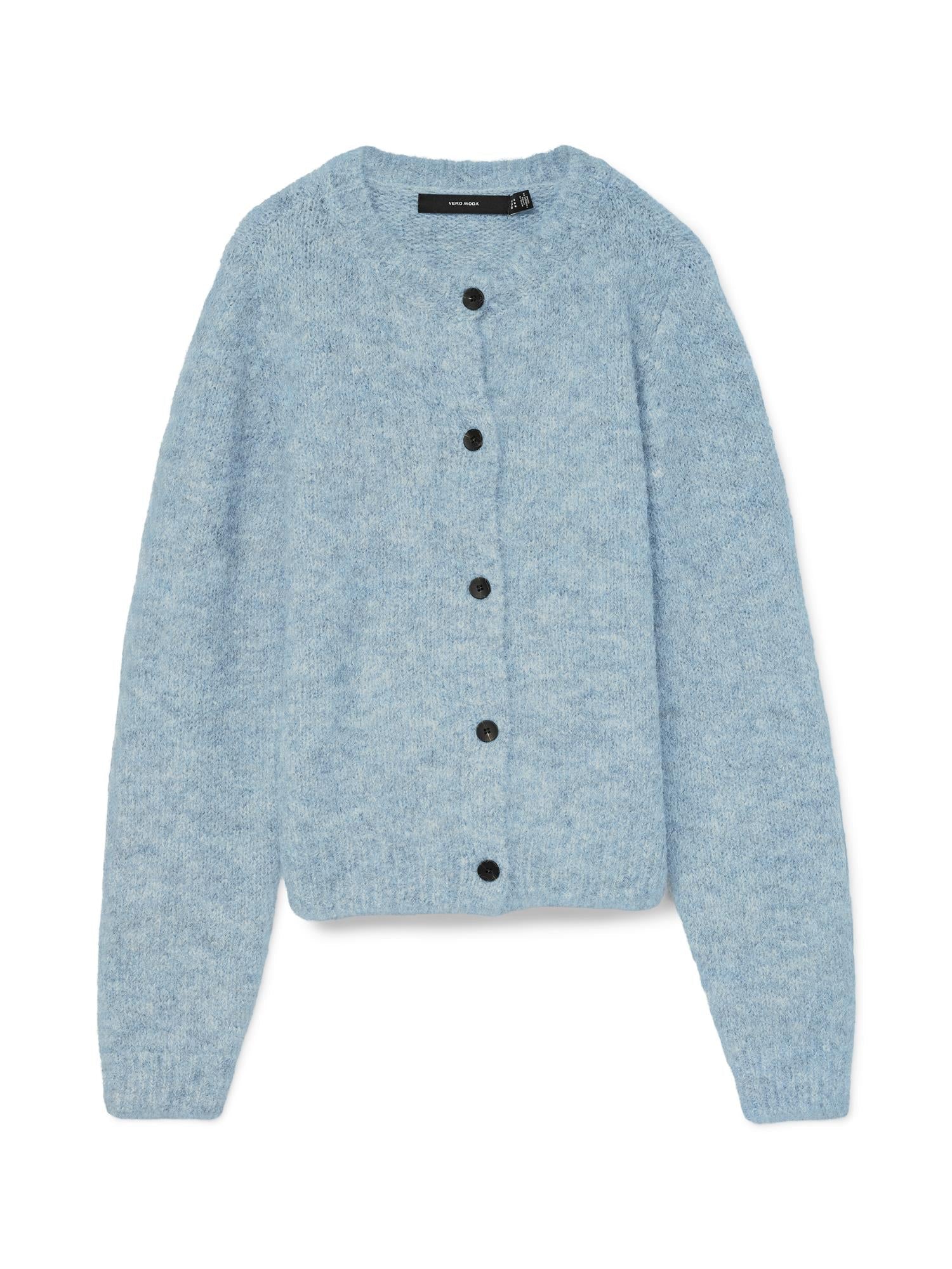 Novah o - neck button cardigan - novalieshop