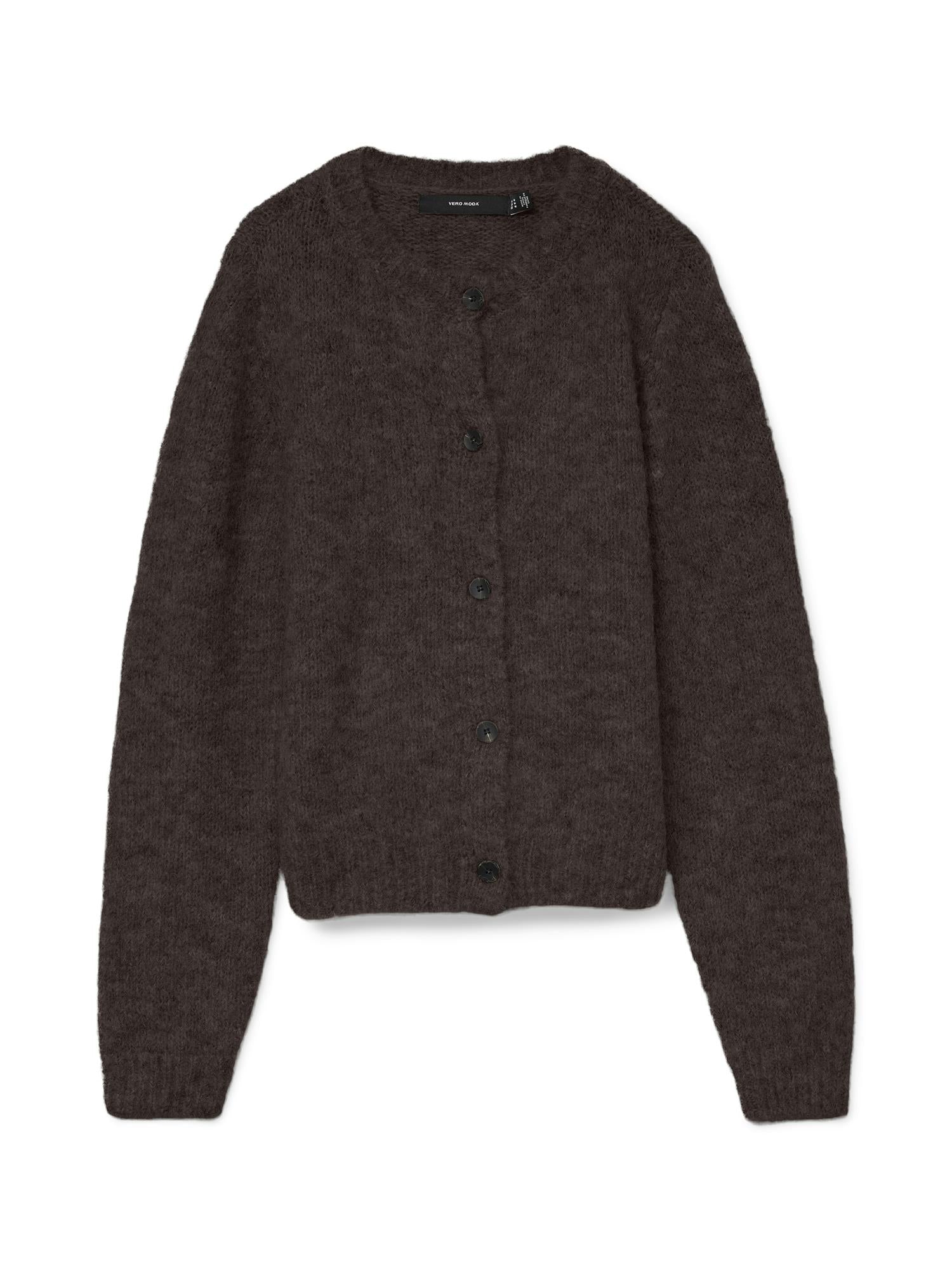 Novah o - neck button cardigan - novalieshop