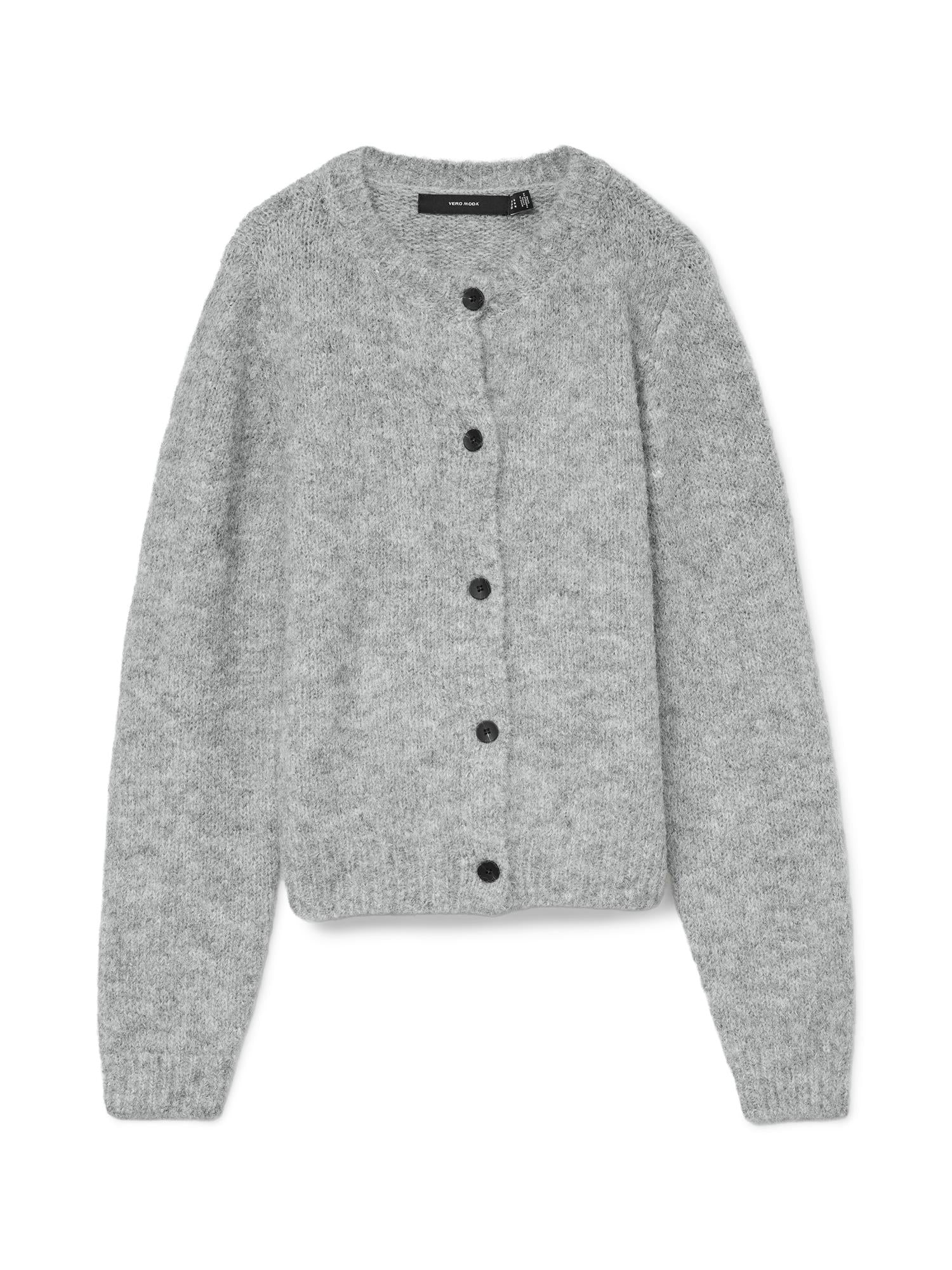 Novah o - neck button cardigan - novalieshop