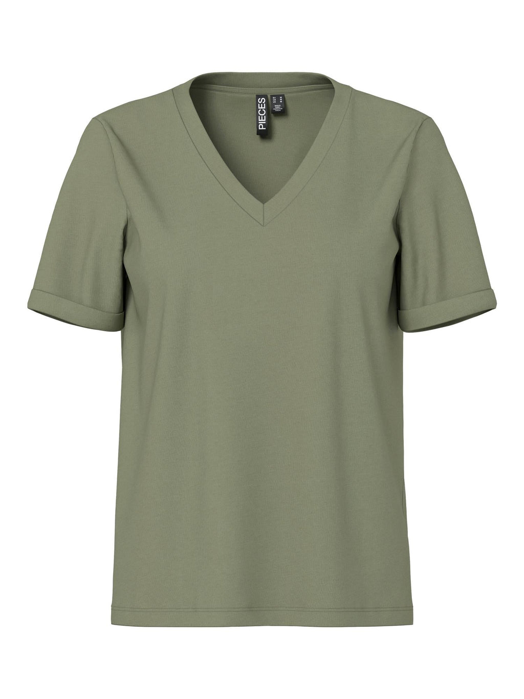 Ria V - neck solid tee - novalieshop