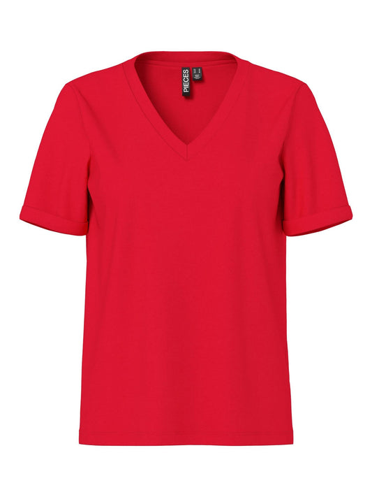 Ria V - neck solid tee - novalieshop