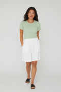 Rib knit short sleeve - novalieshop