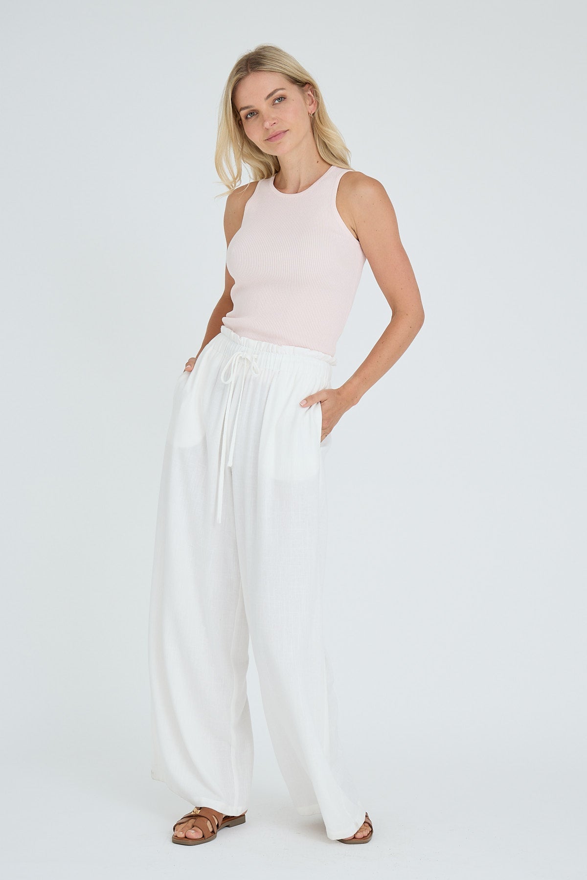 Rib knit tank top - novalieshop