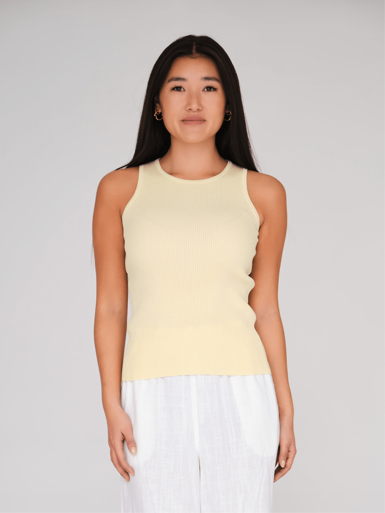 Rib knit tank top - novalieshop