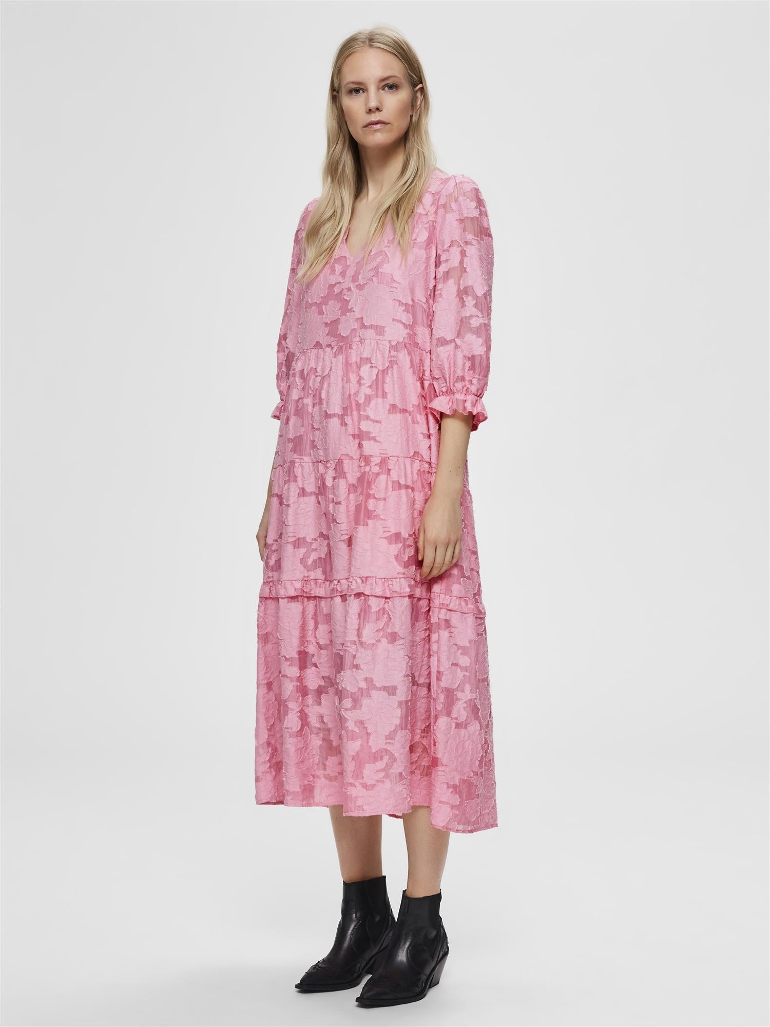 Sadie 3/4 midi dress - novalieshop