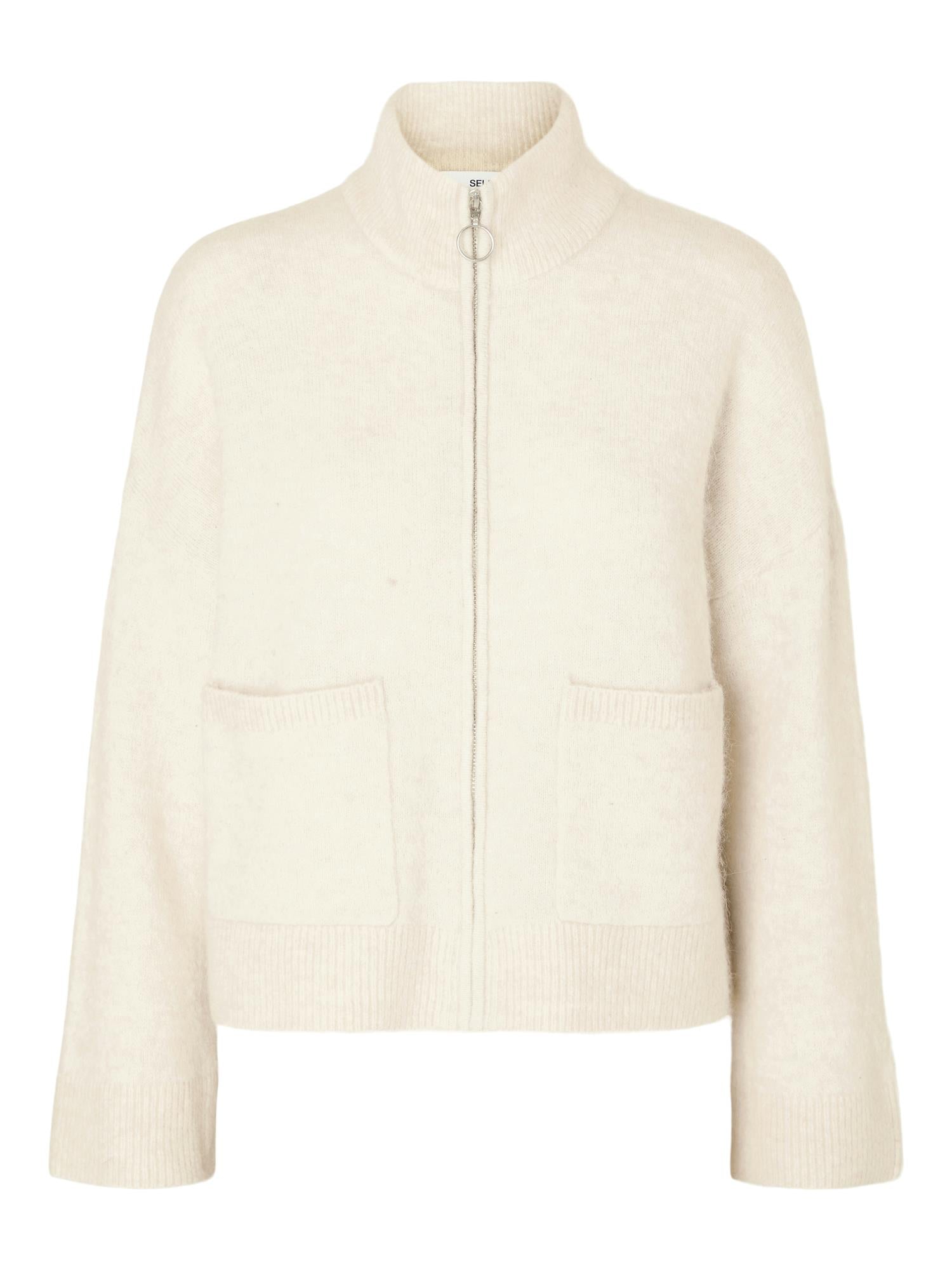 Sia ras knit zipper cardigan - novalieshop