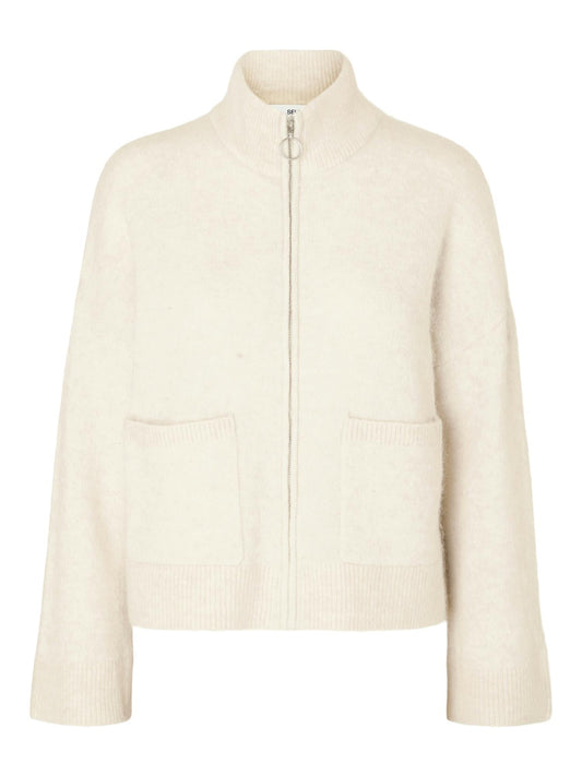 Sia ras knit zipper cardigan - novalieshop