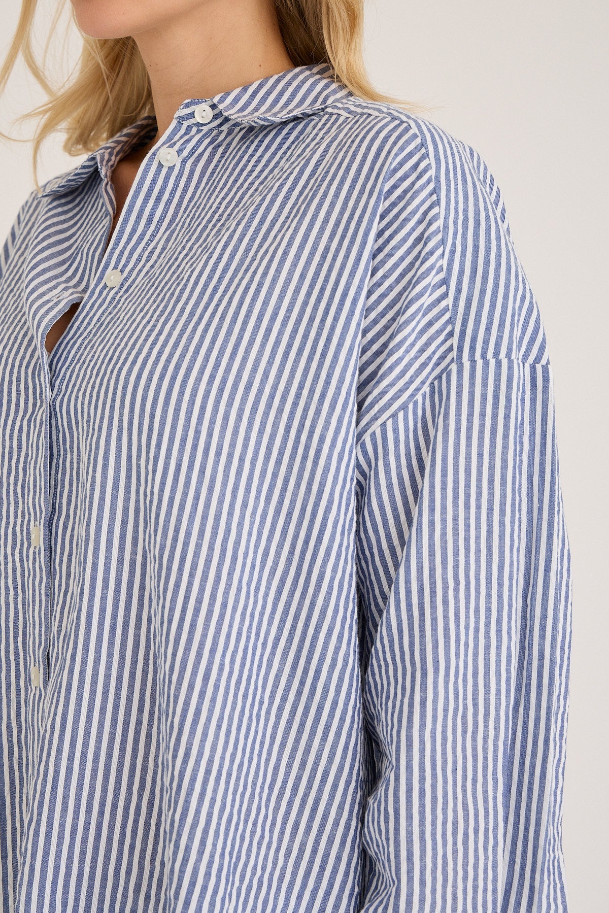 Sonja new shirt - Navy/ White - novalieshop